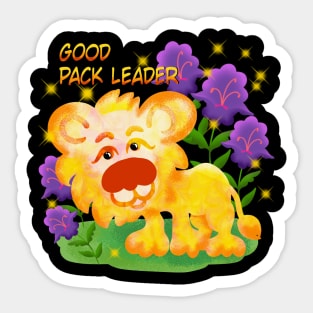 good pack leader Sticker